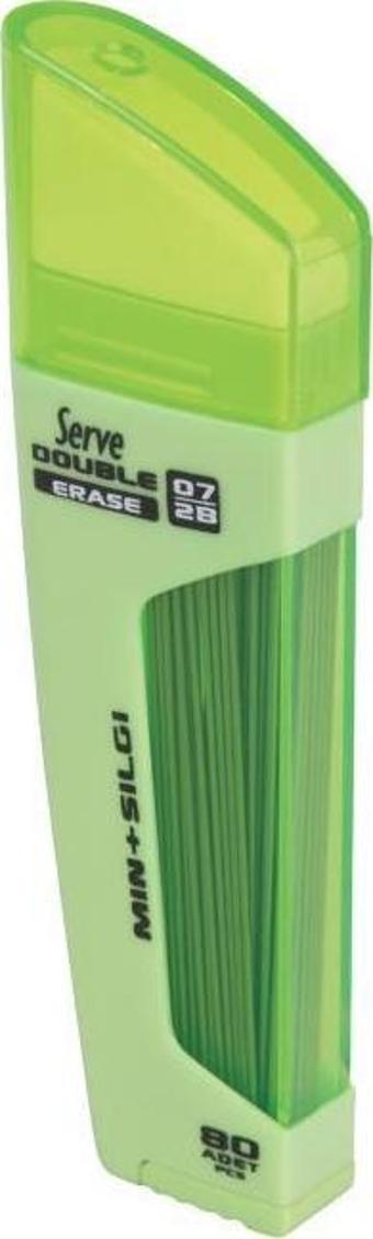 Serve Double Erase 0.7 mm Elma Yeşili - Min & Silgi