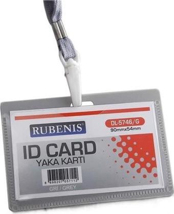Rubenis İpli Yaka Kartı Gri DL-5746/G