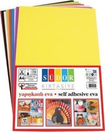 Südor Eva 20X30 Cm 2 Mm 10 Renk Yapışkanlı Sk17