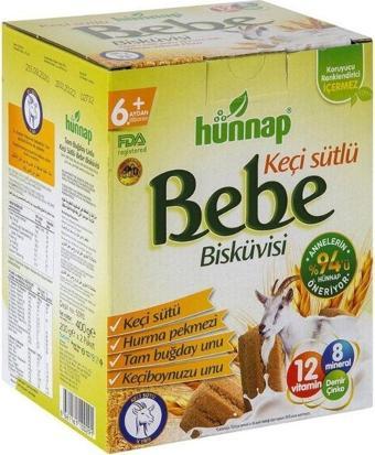 Hünnap Bebe Bisküvisü Keçi Sütlü Tam Buğday 400 Gr