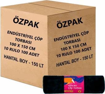 Omnipazar Özpak End Hantal Çöp Torbası 100x150 cm 10 Rulo 100 Ad 8 Kg