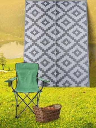 Savana 8805 Plaj Kamp Piknik Bahçe Halısı Balkon Teras Hasır Mat Savan Halı