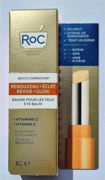 Roc Multi Correxion Revive Glow Aydınlatıcı Göz Çevresi Balsamı 4Gr