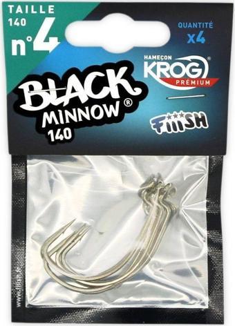 Fiiish Black Minnow BM140/4 BM156 Offset Silikon İğnesi