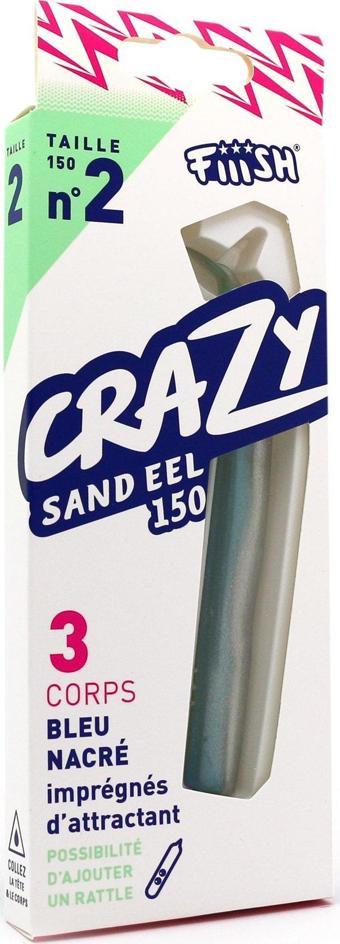 Fiiish Crazy Sandeel CSE150/2 CSE233 3X Gövde Blue Nacre Silikon Yem