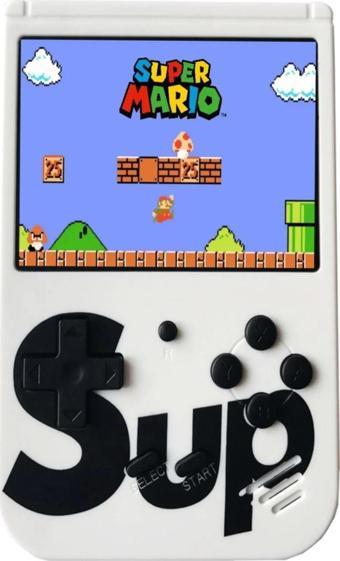 Cosmostech Sup Game Box Plus 400 Oyunlu Taşınabilir Mario Oyunlu Retro El Atarisi Beyaz