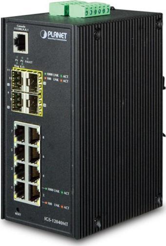 Endüstriyel Tip Yönetilebilen Switch (Industrial Managed Switch)&lt;br&gt;8-Port 10/100/1000Base-T&l