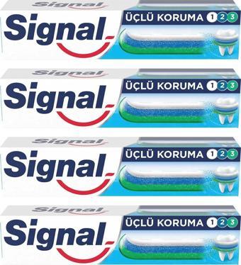 Signal Üçlü Koruma 50 ml Diş Macunu x 4 Adet