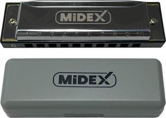 Midex HN-10SL Silver Örf Aletleri 10 Delikli Mızıka 