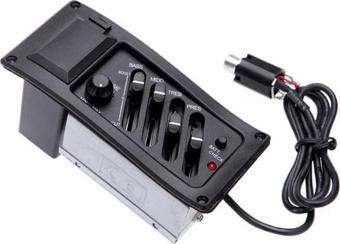 Midex ME-40 Gitar Preamp 4-Band EQ Ekolayzer Piezo Pickup Amplifier Tunerli