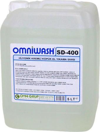 Omniwash SD-400 5000ml Hijyenik Köpük Sıvı El Sabunu 