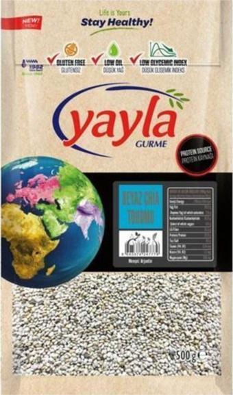 Yayla Gurme Beyaz Chia Tohumu 500 Gr