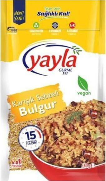 Yayla Gurme Fit Karışık Sebzeli Bulgur 360 gr