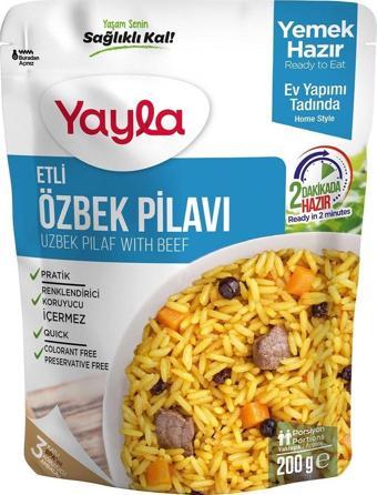 Yayla Yemek Hazır Etli Özbek Pilavı 200 Gr