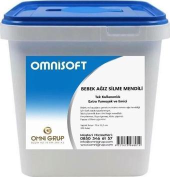 Omnisoft Tek Kullanımlık Bebek Ağız Silme Mendili 300 Adet 