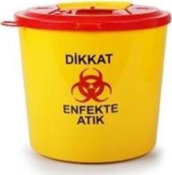 Omnisoft Tıbbi Atık Plastik Çöp Kovası 1.3 lt 