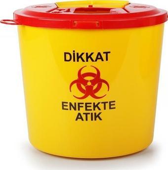 Omnisoft Tıbbi Atık Plastik Çöp Kovası 10 lt