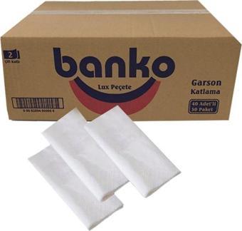 Omnipazar Banko Servis Peçetesi 33x24 cm 1/6 Garson Katlama 1200 Adet