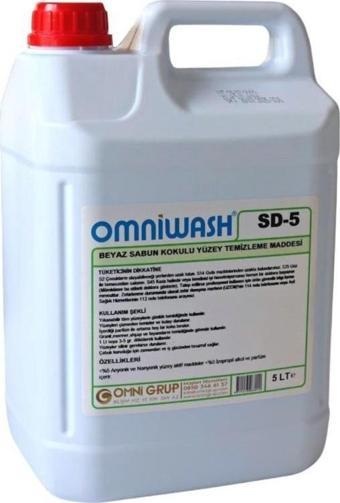 Omniwash SD-5 Genel Amaçlı Yüzey Temizleyici Beyaz Sabun Kokulu 5000ml