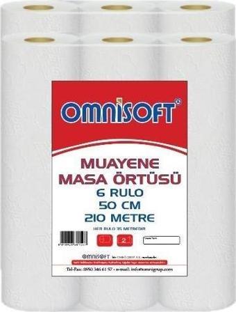 Omnisoft Extra Muayene Masa Örtüsü 50 cm 6 Rulo 210 mt