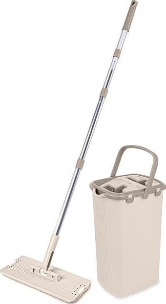 Omnisoft FLR F400 Eko Sihirli Tablet Mop Temizlik Seti Krem