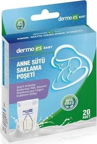 Dermoes Baby Anne Sütü Saklama Poşeti 20'li