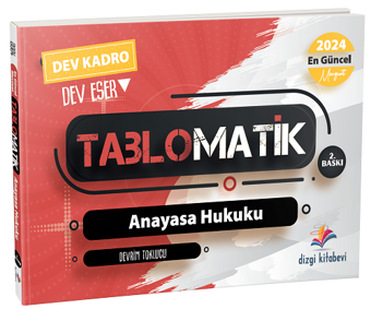 Dizgi Kitap 2024 Hakimlik Kaymakamlık Anayasa Hukuku Tablomatik Konu Anlatımı - Dizgi Kitap Yayınları
