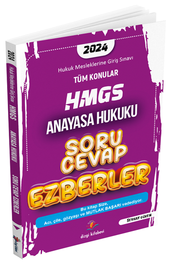 Dizgi Kitap 2024 HMGS Anayasa Hukuku Soru Cevap Ezberler - Serhat Güven - Dizgi Kitap Yayınları