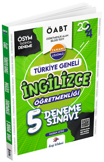 Dizgi Kitap 2024 ÖABT İngilizce Öğretmenliği 5 Deneme Çözümlü - Hasan Atsız - Dizgi Kitap Yayınları