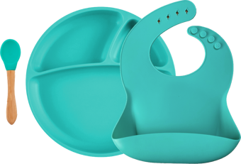 OiOi BLW Set II - Aqua Green (Tabaklı)