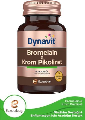 Dynavit Bromelain & Krom Pikolinat 60 Kapsül