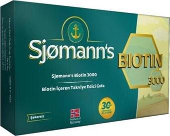 Sjomann'S Biotin 30 Çiğneme Tableti