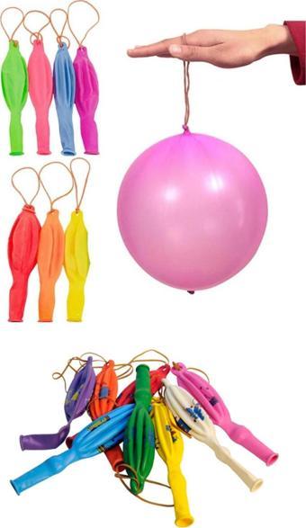 Punch Balon Lastikli Renkli Baskılı Balon - 5 Adet