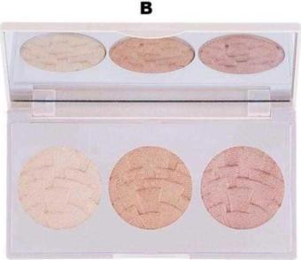 Gabrini 3'lü Aydınlatıcı Paleti B - Highlighter