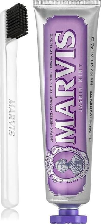 Marvis Jasmin Mint Beyazlatıcı Diş Macunu 85 ml Ve White Soft Diş Fırçası