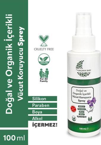 Organik Baby Organik Ve Doğal Içerikli Vücut Koruyucu Yenidoğan Bebek Çocuk Ve Yetişkin Vegan Sprey 100 ml