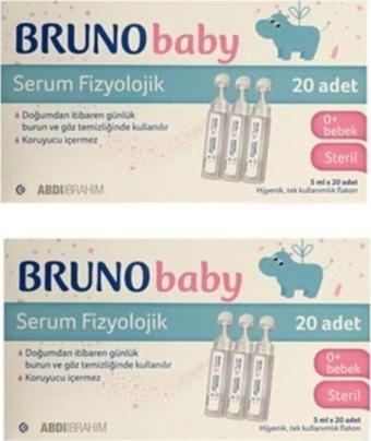 Bruno Baby Serum Fizyolojik Damla 5 Ml X 20 Flakon (2 Kutu)