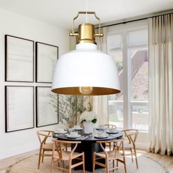 Homing Gold İç Yüzeyli Beyaz Retro Sarkıt AYD-3656