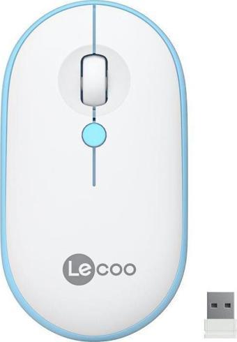 Lenovo Lecoo WS212 Kablosuz Mouse Beyaz & Mavi