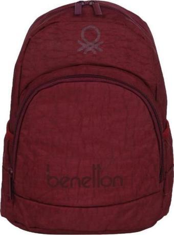 Benetton Anaokul Sırt Çantası Bordo 70019