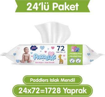 Paddlers Islak Mendil 24x72 li Koli (1728 Yaprak)