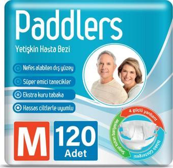 Paddlers Yetişkin Hasta Bantlı Bez Medium 30 x 4 li Koli (120 Adet)