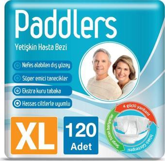 Paddlers Yetişkin Hasta Bantlı Bez X-Large 120 Adet