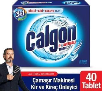 Calgon Çamaşır Makinesi Kireç Önleyici Tablet 40'lı