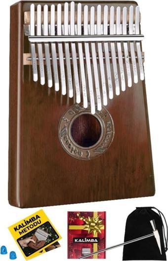 Midex KLX-553 Kalimba 1. Sınıf Maun Ağacı Mineral Çelik Paslanmaz 17 Tuş Tam Set