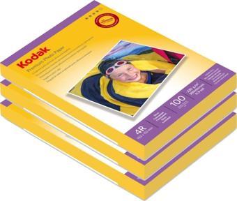 Kodak 230 Gram 10X15 Parlak 3'Lü Paket 300 Adet Inkjet Fotoğraf Kağıdı