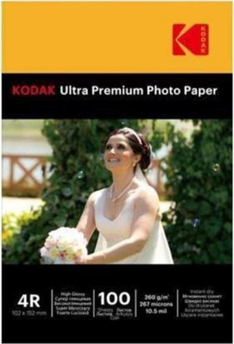 Kodak 260Gr 10X15Cm Ultra Premium Parlak Inkjet Fotoğraf Kağıdı