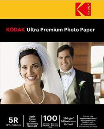 Kodak Ultra Premium Satin,Mat 13X18 260Gr/M² Fotoğraf Kağıdı 100