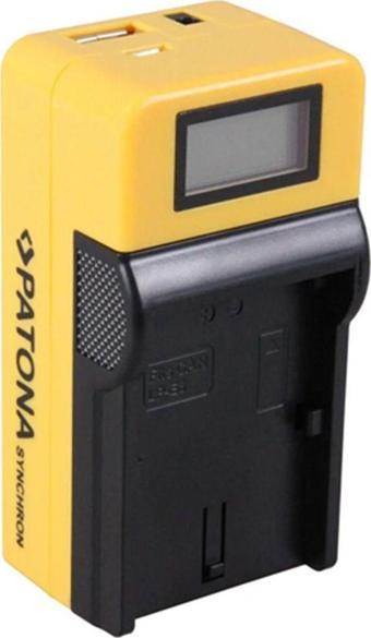 Patona Senkron Lcd Ekranlı Usb Şarj Cihazı Lp-E6