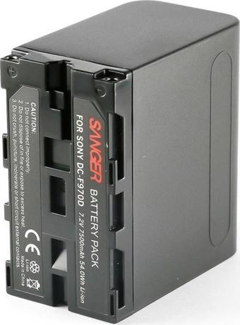 Sanger Np-F970M Usb Şarj Girişli Led Işık Bataryası 7500 Mah